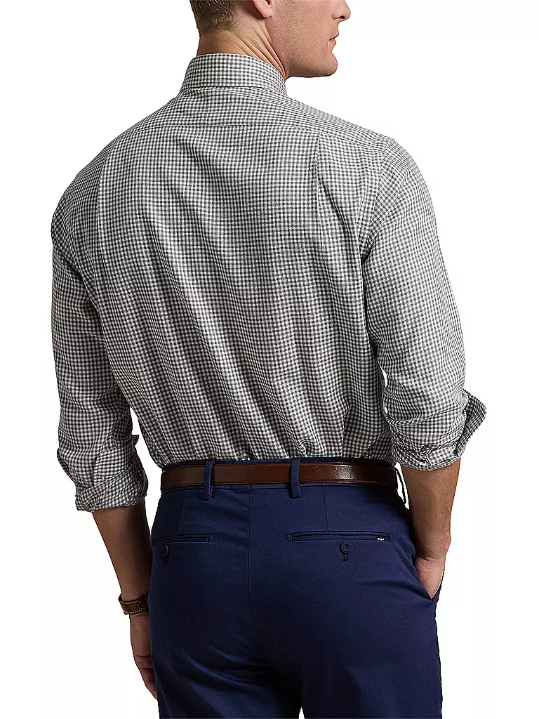 POLO RALPH LAUREN Flanellhemd Custom Fit grau