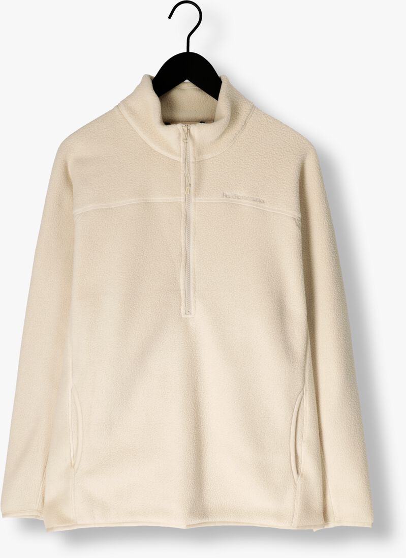ecru peak performance trui m fleece half zip