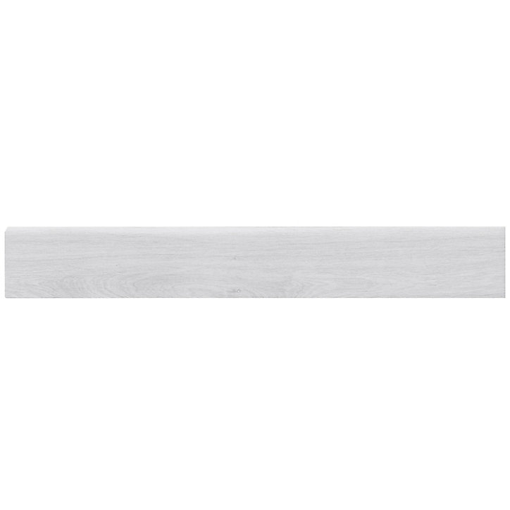 Plinthe Rusticwood effet bois 60 x 8 x 1 cm blanc GoodHome