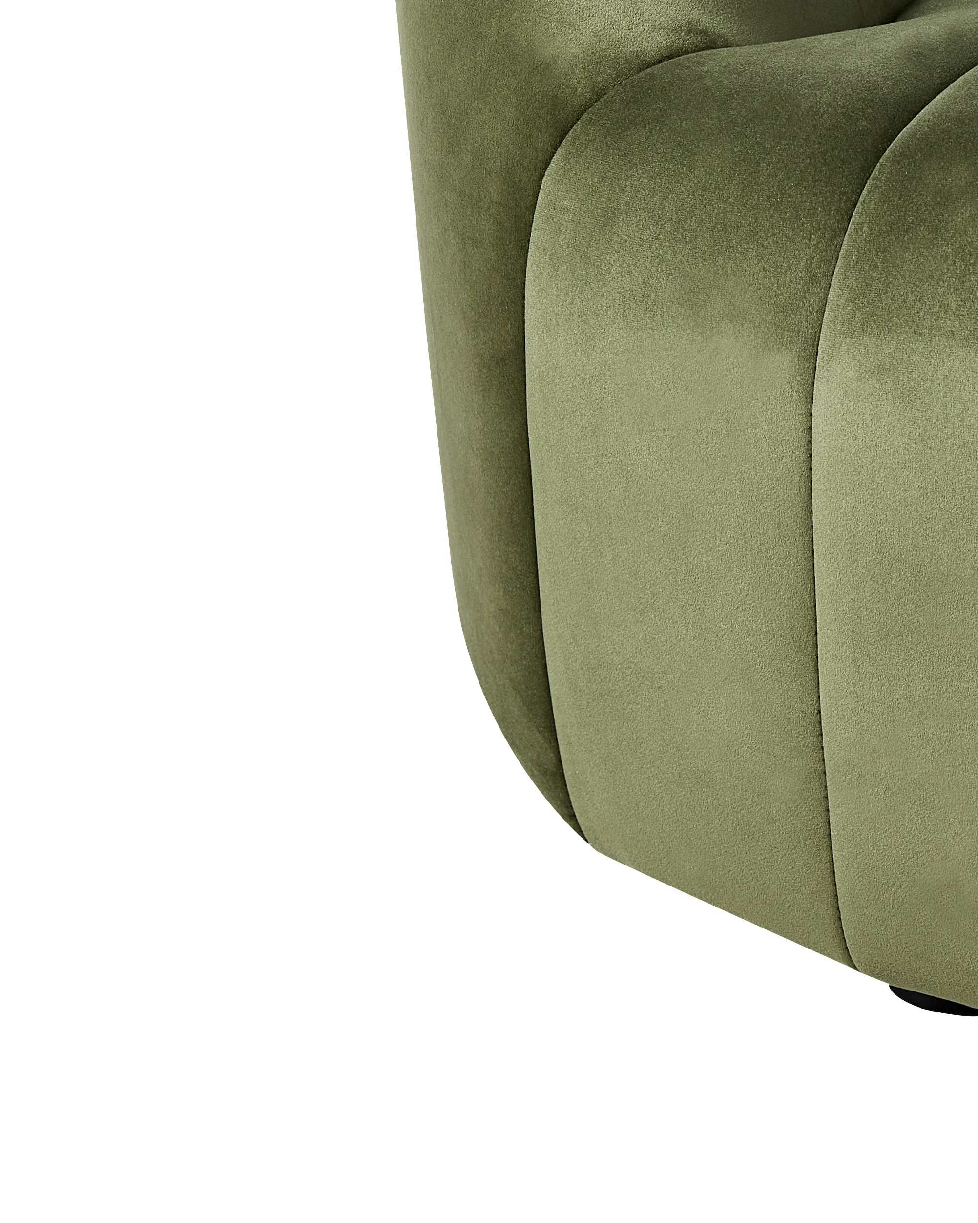 Fauteuil MALUNG Fluweel Donkergroen
