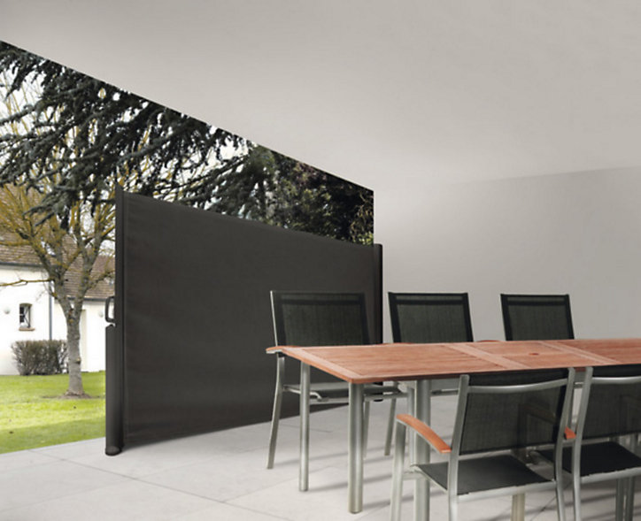 Brise vue rétractable Blooma anthracite