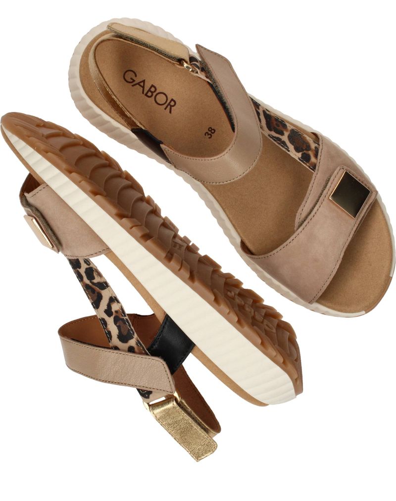 Gabor Sandalen Taupe Dames