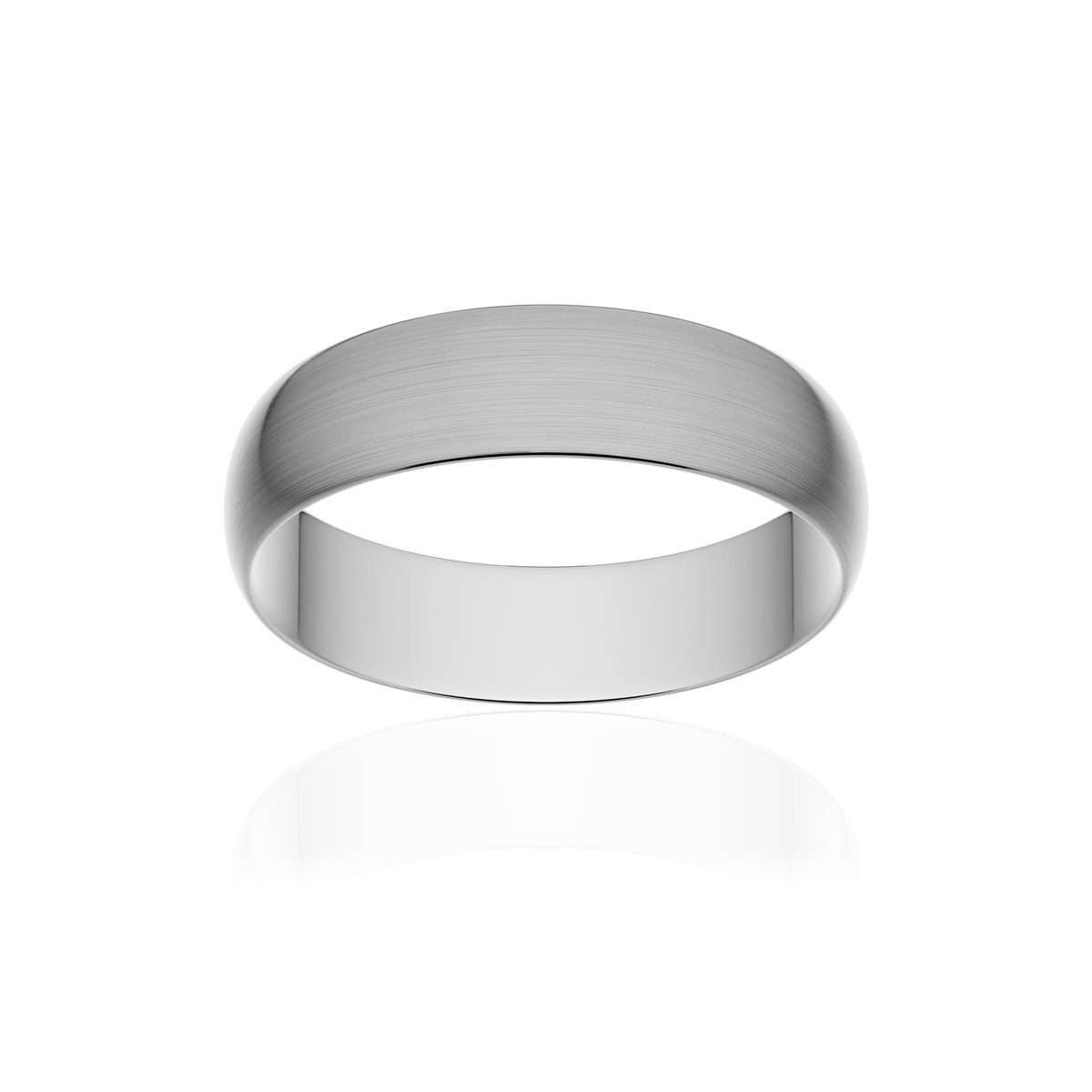 Alliance palladium 950 brossé ruban 5 mm