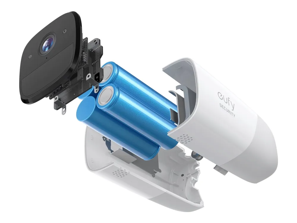 Eufy eufyCam 2 Pro - Netværksovervågningskamera - udendørs, indendørs - vejrbestandig - farve (Dag/nat) - audio - trådløs - WiFi - med Eufy HomeBase 2 (pakke med 3)