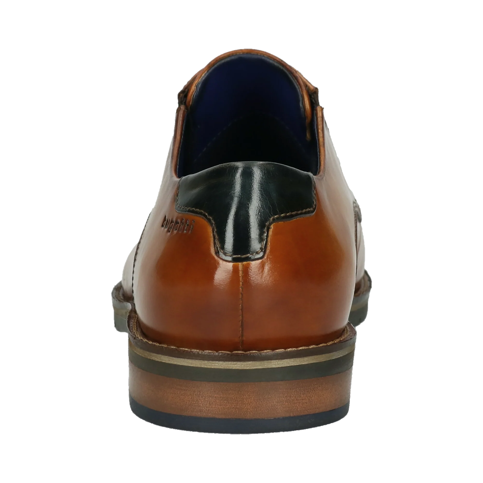 Leder Business Schnürer cognac