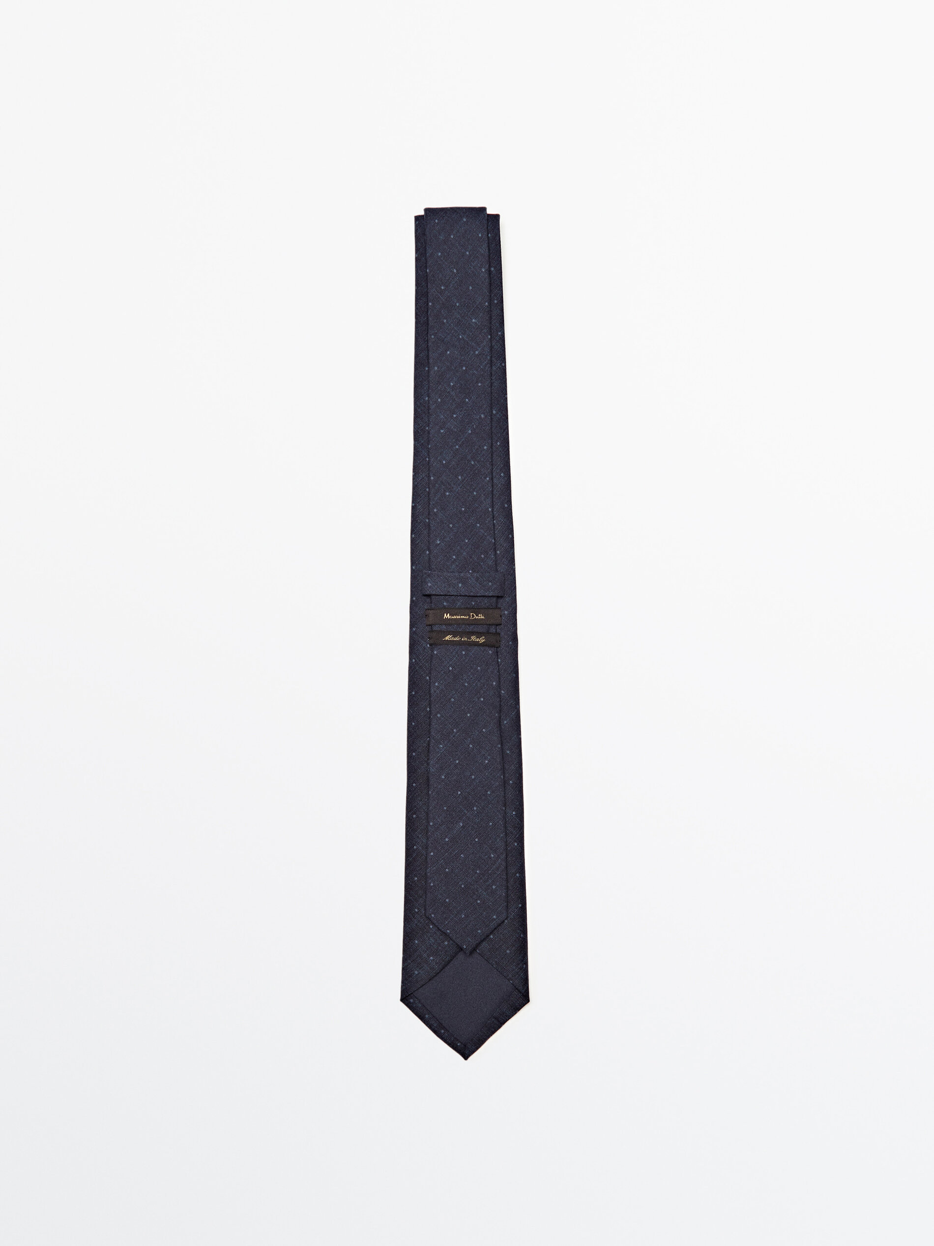 Gravata Topos 100% seda - AZUL MARINHO