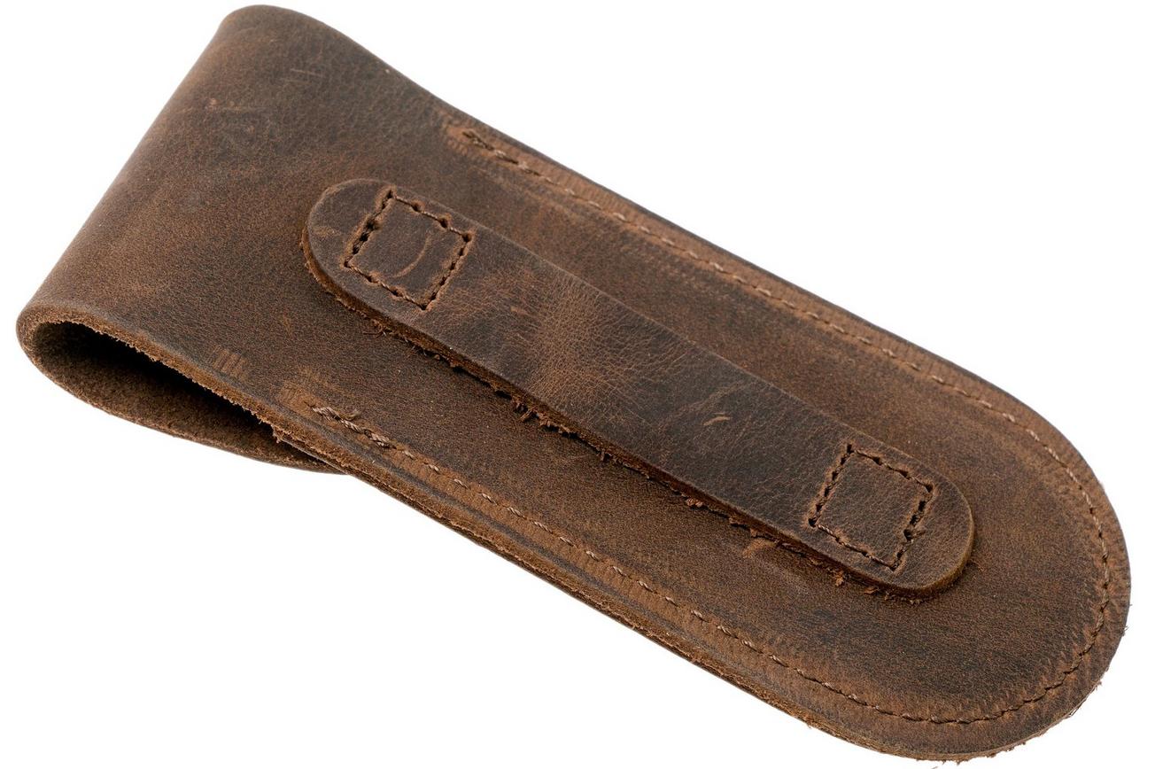 Case Soft Leather Sheath Medium, Dark Brown 50003 lederen foedraal