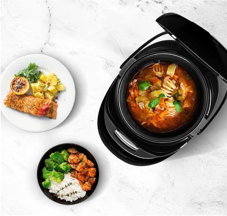 REDMOND RMC-90 RU | Multikocher mit russischem Menü | 5L Multicooker mit 45 Programmen, 3D-Heizsystem, Reiskocher, Slow Cooker, Dampfgaren, Anbraten & Backen
