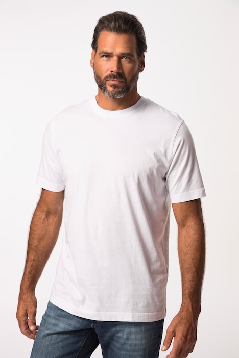 T-Shirt, Basic, Rundhals, gekämmte Baumwolle, bis 8XL