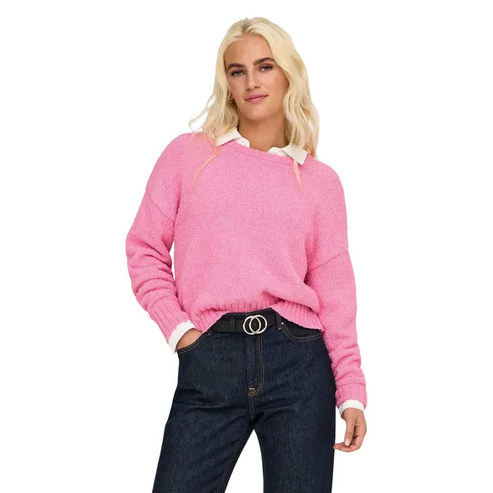 Only Teresa Life Crew Loose Knitted Sweater Dames