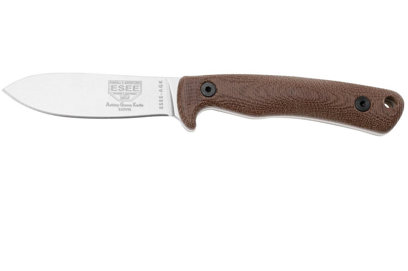 ESEE Knives Ashley Emerson EE-AGK35V, S35VN Brown Micarta, jachtmes