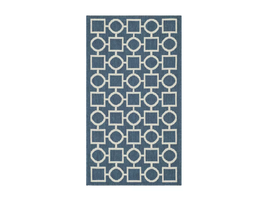 Tapis Navy & Beige 79 X 152 cm - Capri