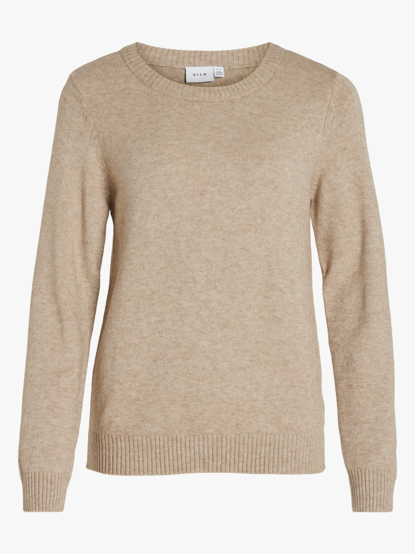 Viril O-Neck Long Sleeve Knit Top