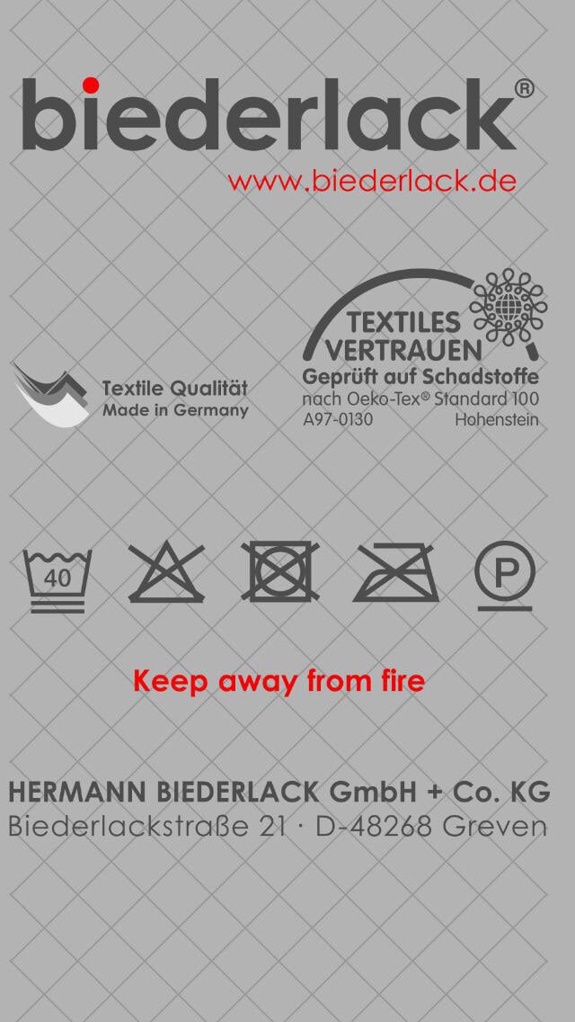 Biederlack Wohndecke COTTON HOME 150 x 200 grau/schwarz