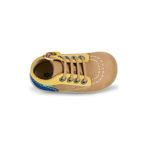 Kickers - BONZIP-2 - Beige / Jaune / Marine