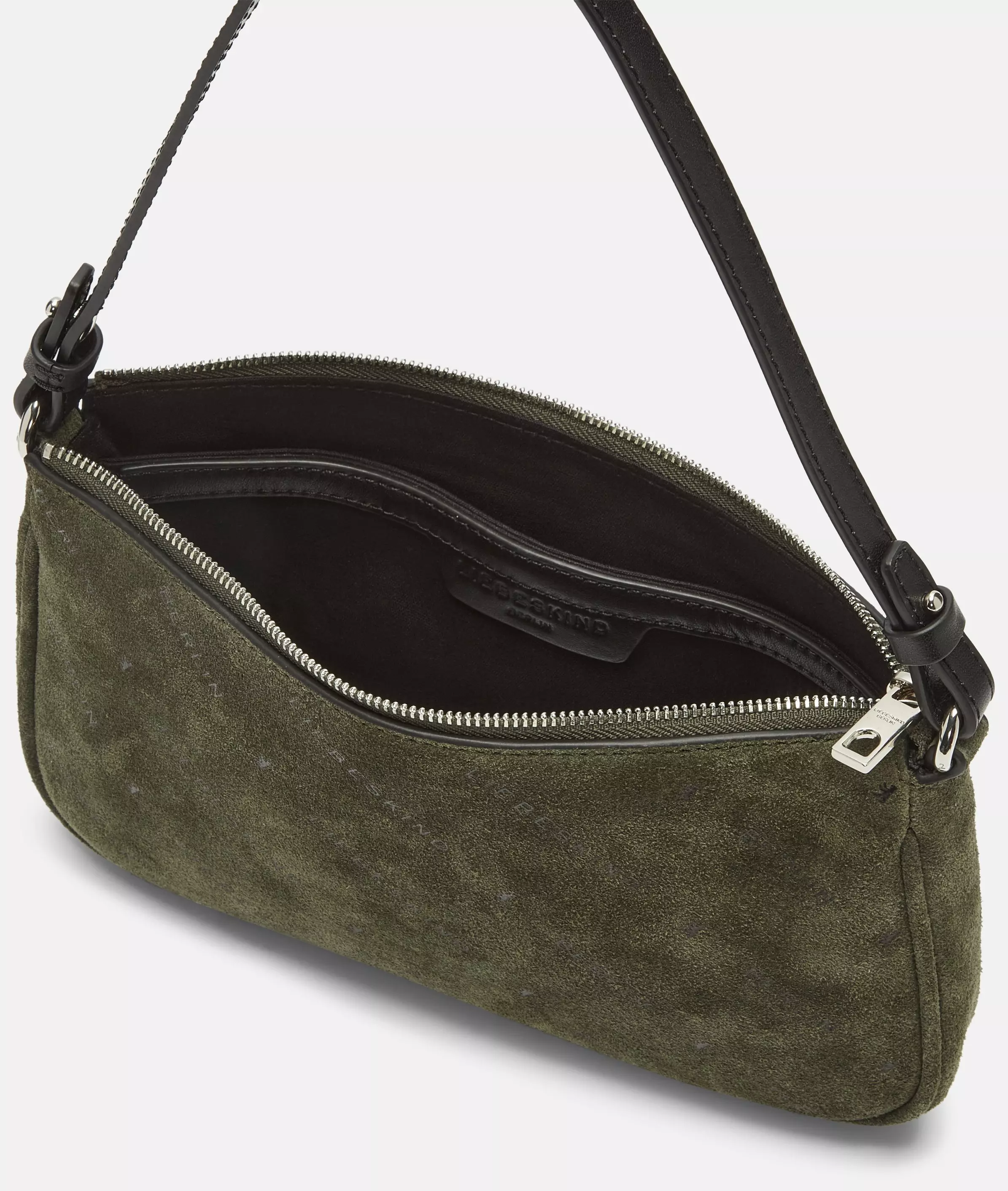 Monogram Crossbody S Suede shoulder bag with Liebeskind Berlin lettering