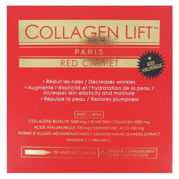 Collagen Lift Red Carpet 28 ampolas
