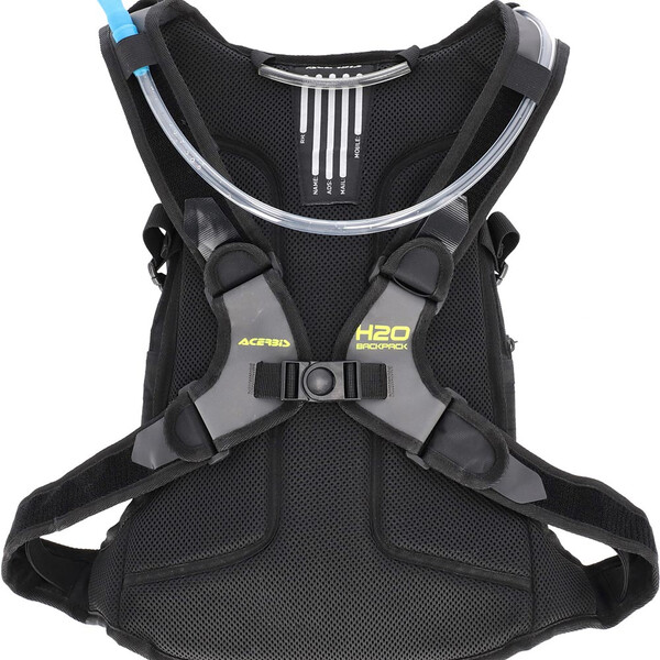 Acerbis - Poche à eau H2O Logo Noir / Gris / Jaune