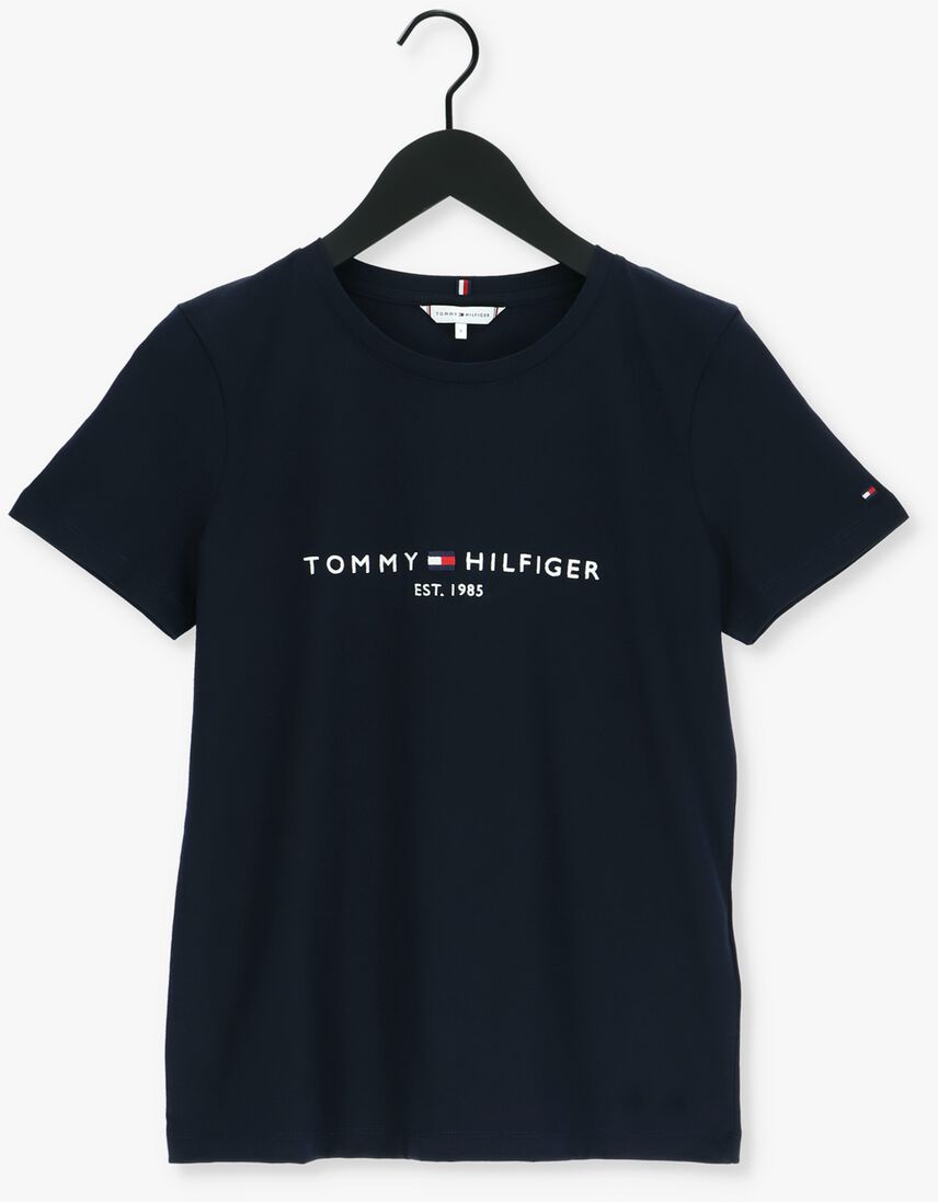 TOMMY HILFIGER donkerblauwe tommy hilfiger t-shirt heritage hilfiger c-nk reg tee