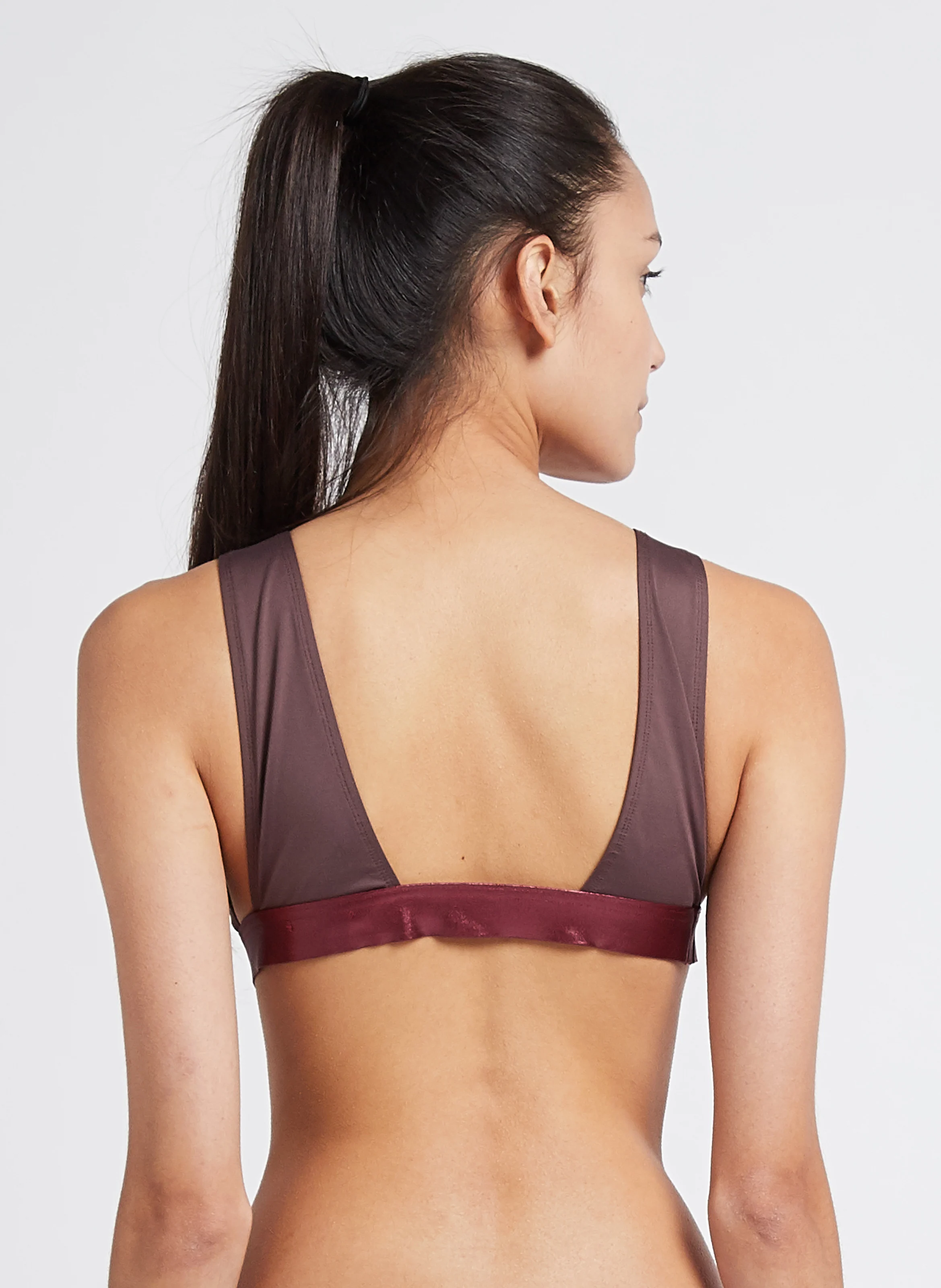 JOSEPHINE - Brassière triangle| Marron