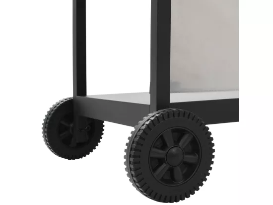 Barbecue au gaz avec 6 zones de cuisson Inox Argenté