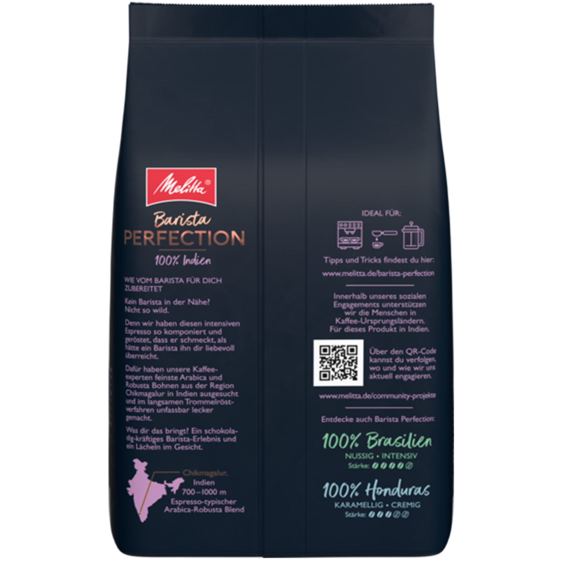 Melitta® Barista Perfection Indien|Kaffeebohnen 750g