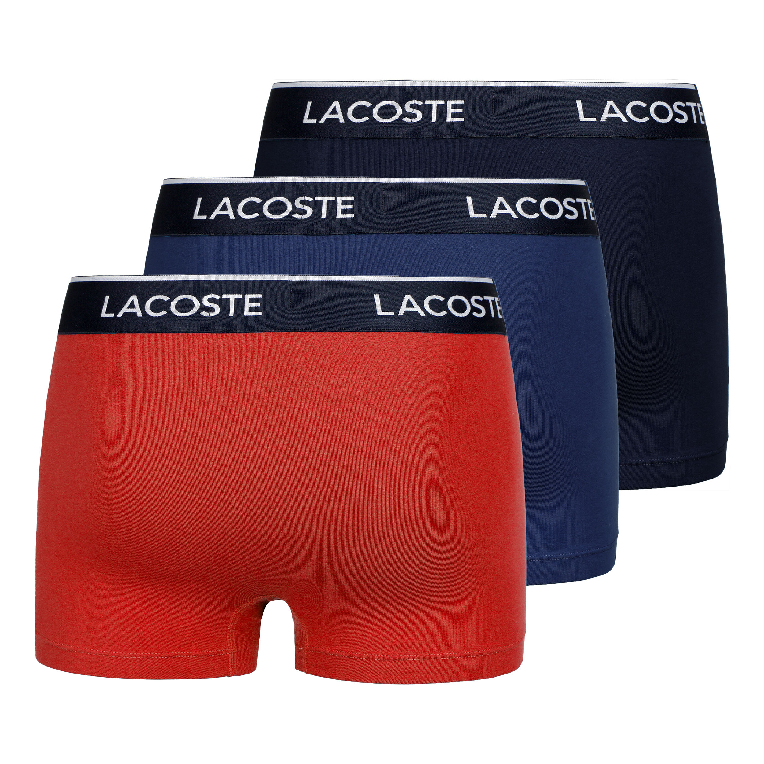 Lacoste Caleçon Pack De 3 Hommes - Bleu Foncé
