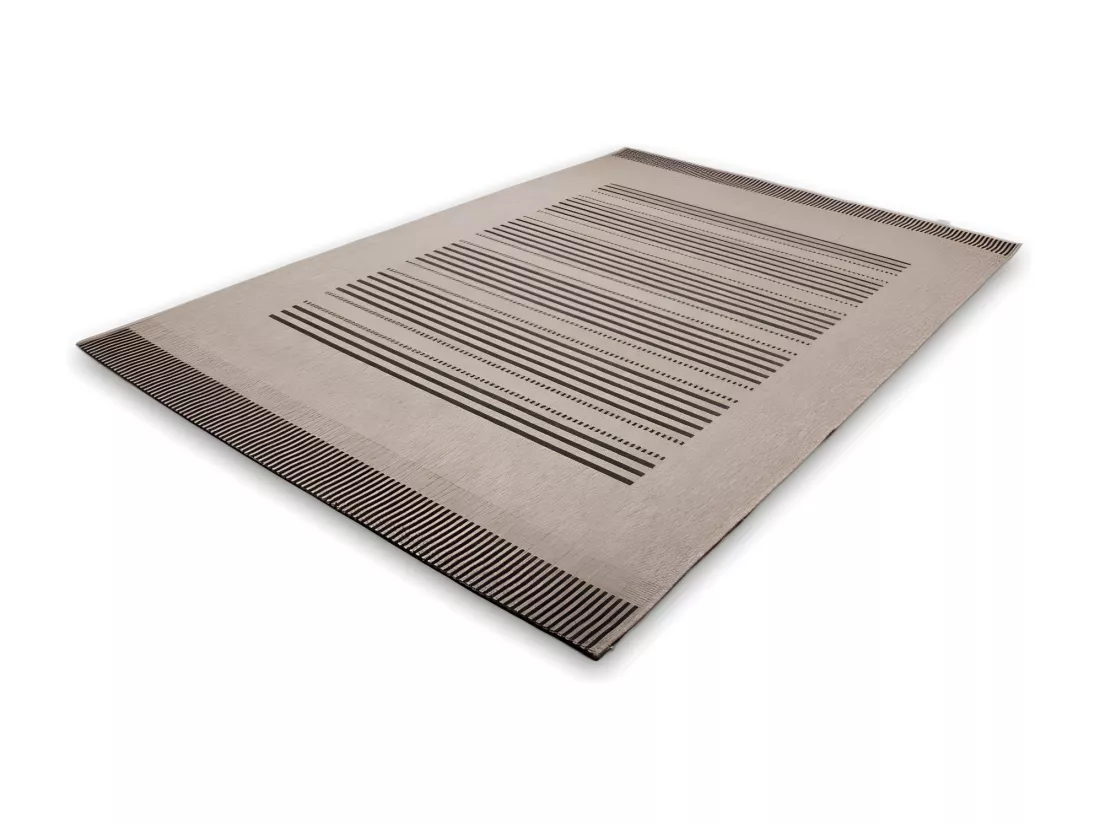 Tapis 230x160cm, design F105A coloris argent - Confort et élégance pour votre intérieur