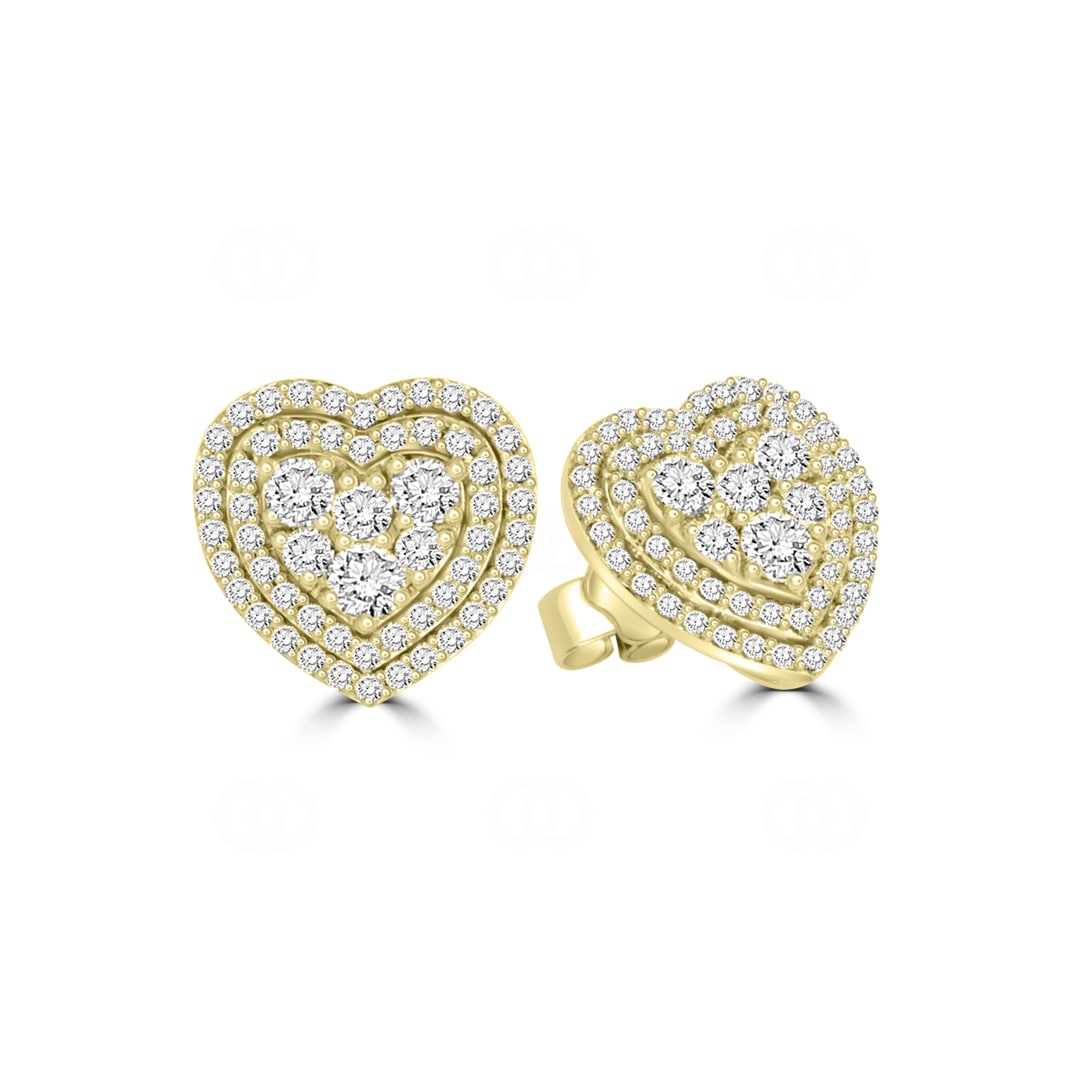 Ohrstecker 750/18 K Gelbgold mit Diamanten 1.00 ct H/si by CHRISTIAN