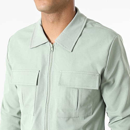 Ensemble Veste Zippée Et Pantalon Cargo AB327 Vert