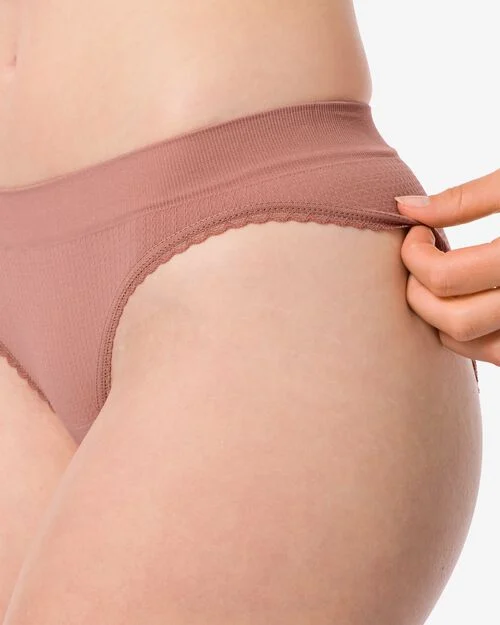 culotte femme sans couture marron clair