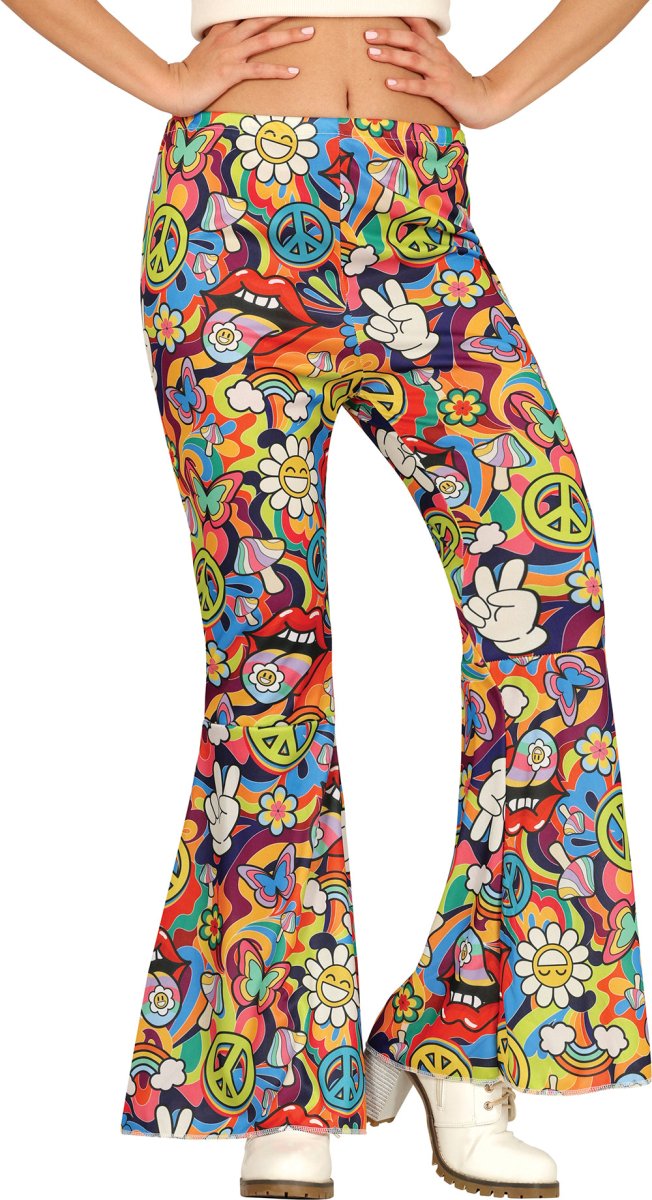 Hippie 60S Broek Gekleurd Dames
