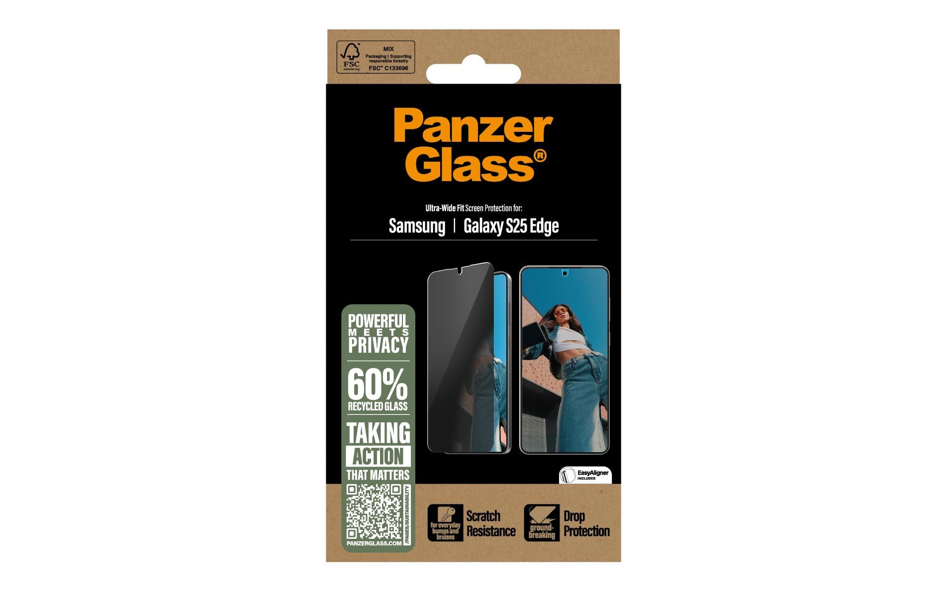 Displayschutz Privacy Ultra-Wide FitDisplayschutz für das Samsung Galaxy S25 Edge