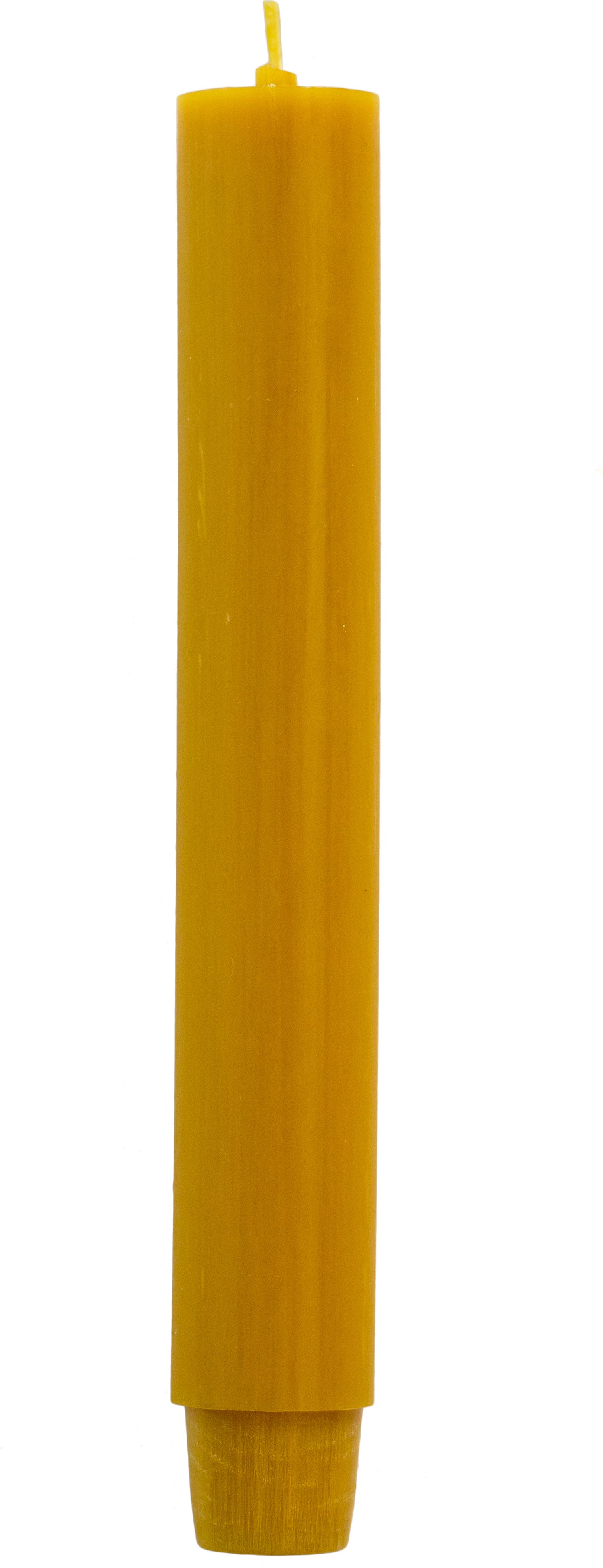 Rustik Lys dinerkaars geel 12,5 uur D 2,6 H 18,5 cm