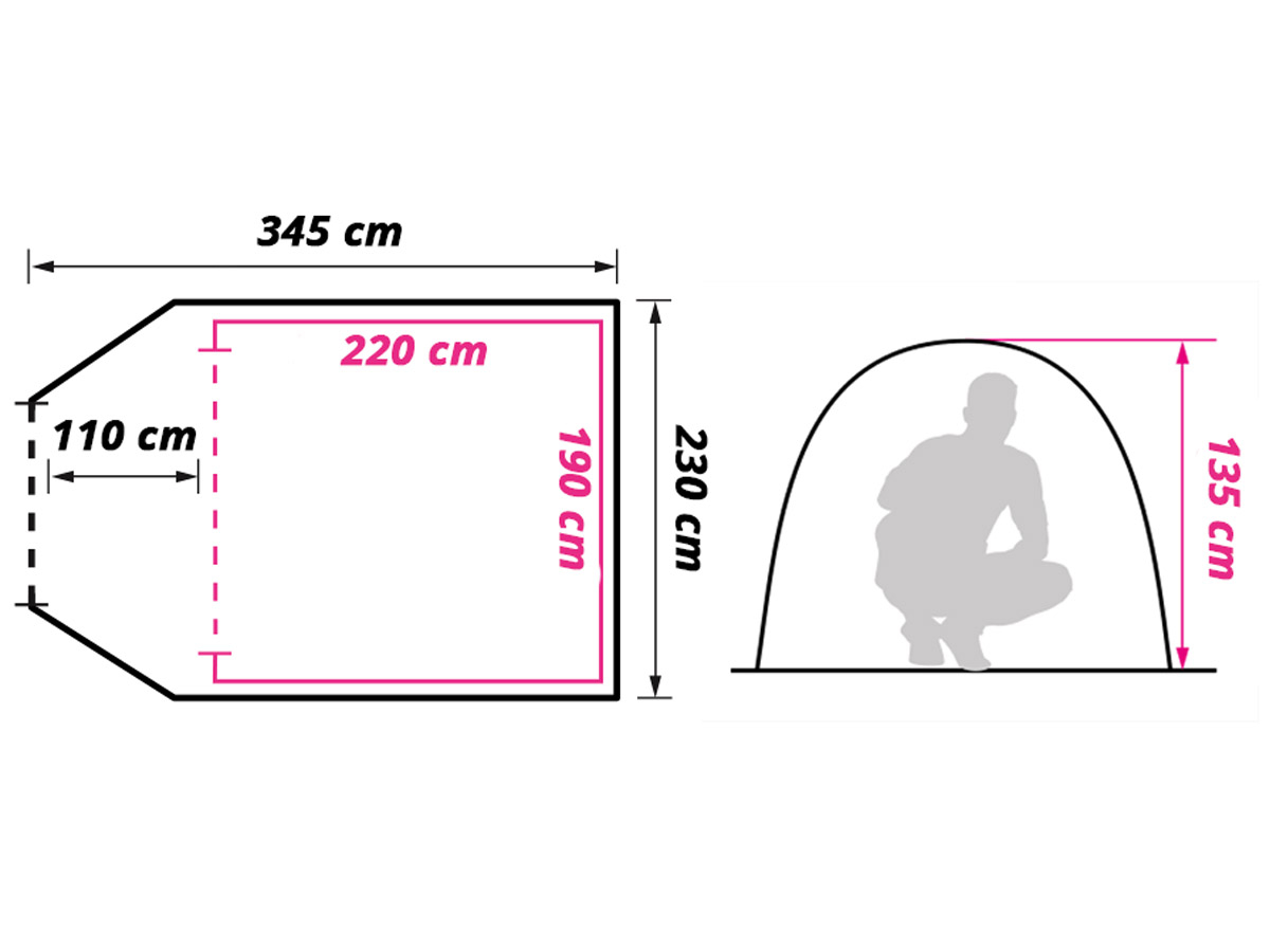 Obelink Spring Easy Air tunneltent