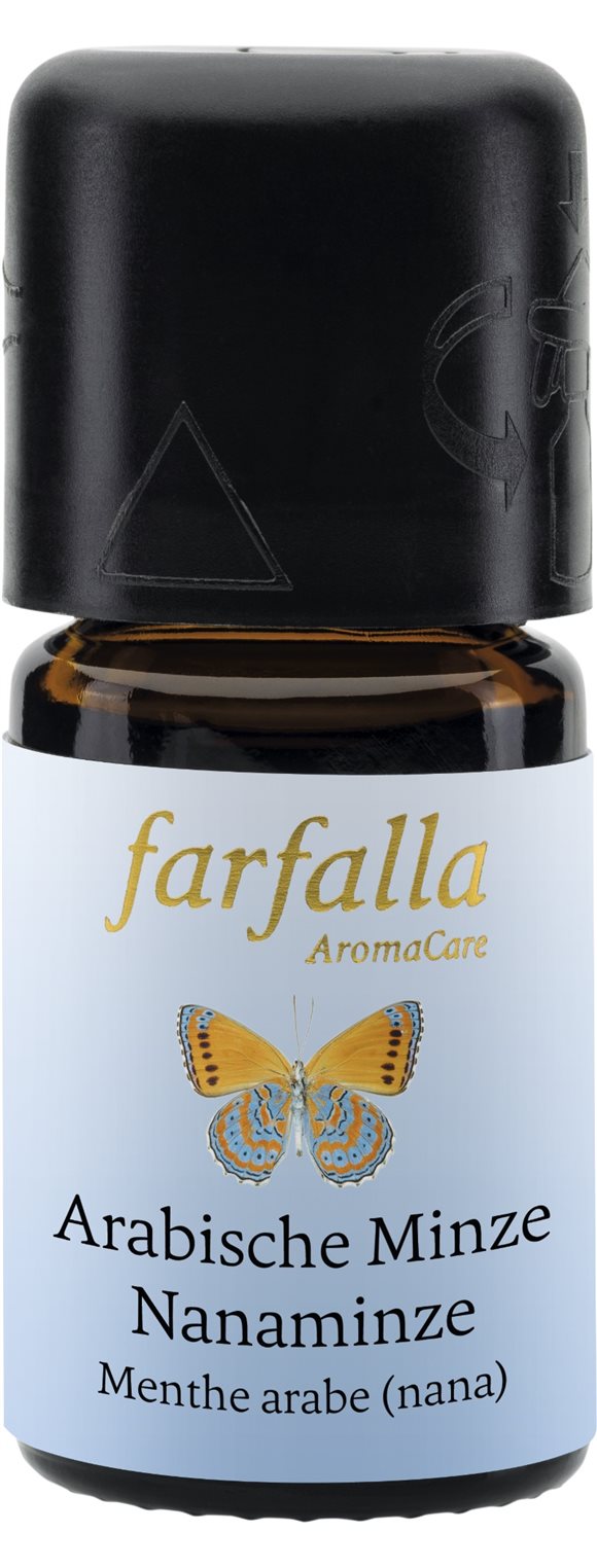 Farfalla Arabische Minze Nana<br>5 ml, Flasche, Ätherisches Öl, kbA