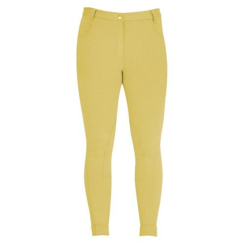 Calças de montaria femininas Melton, amarelo canário