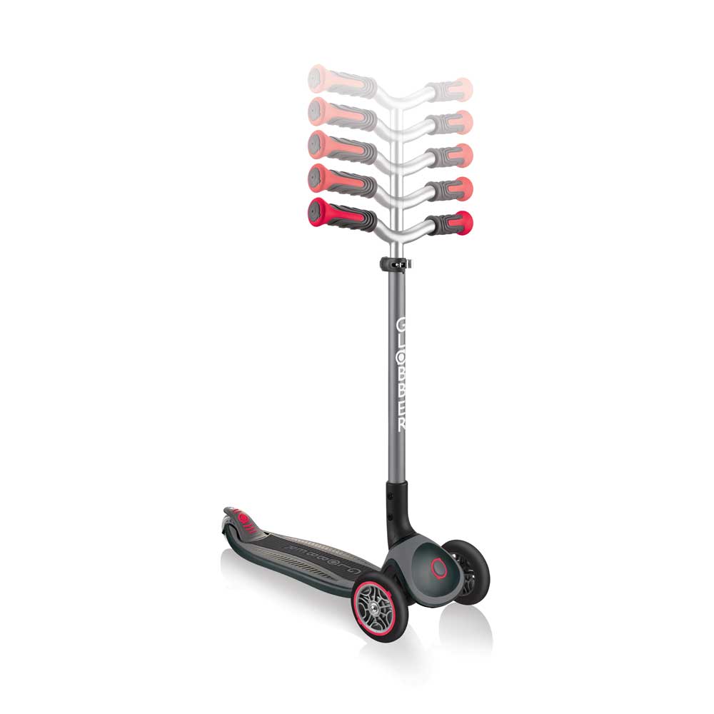 Globber Master Scooter schwarz rot