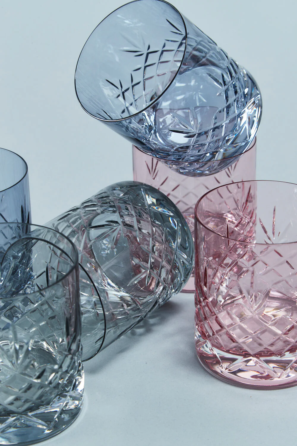 Frederik Bagger  Crispy Topaz Lowball vandglas, blå, 2 stk - 38 cl