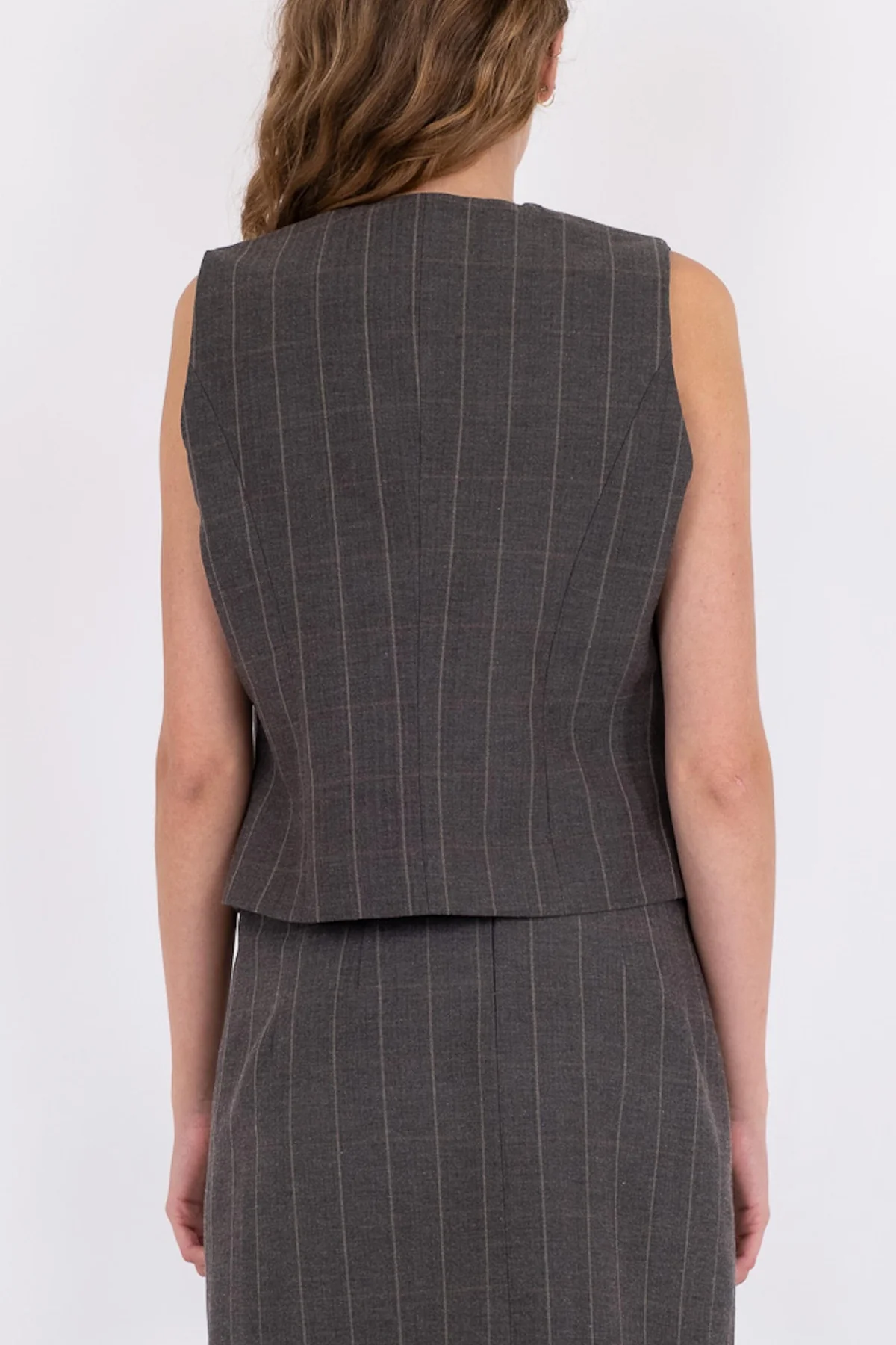 Neo Noir Vendetta Soft Check Vest