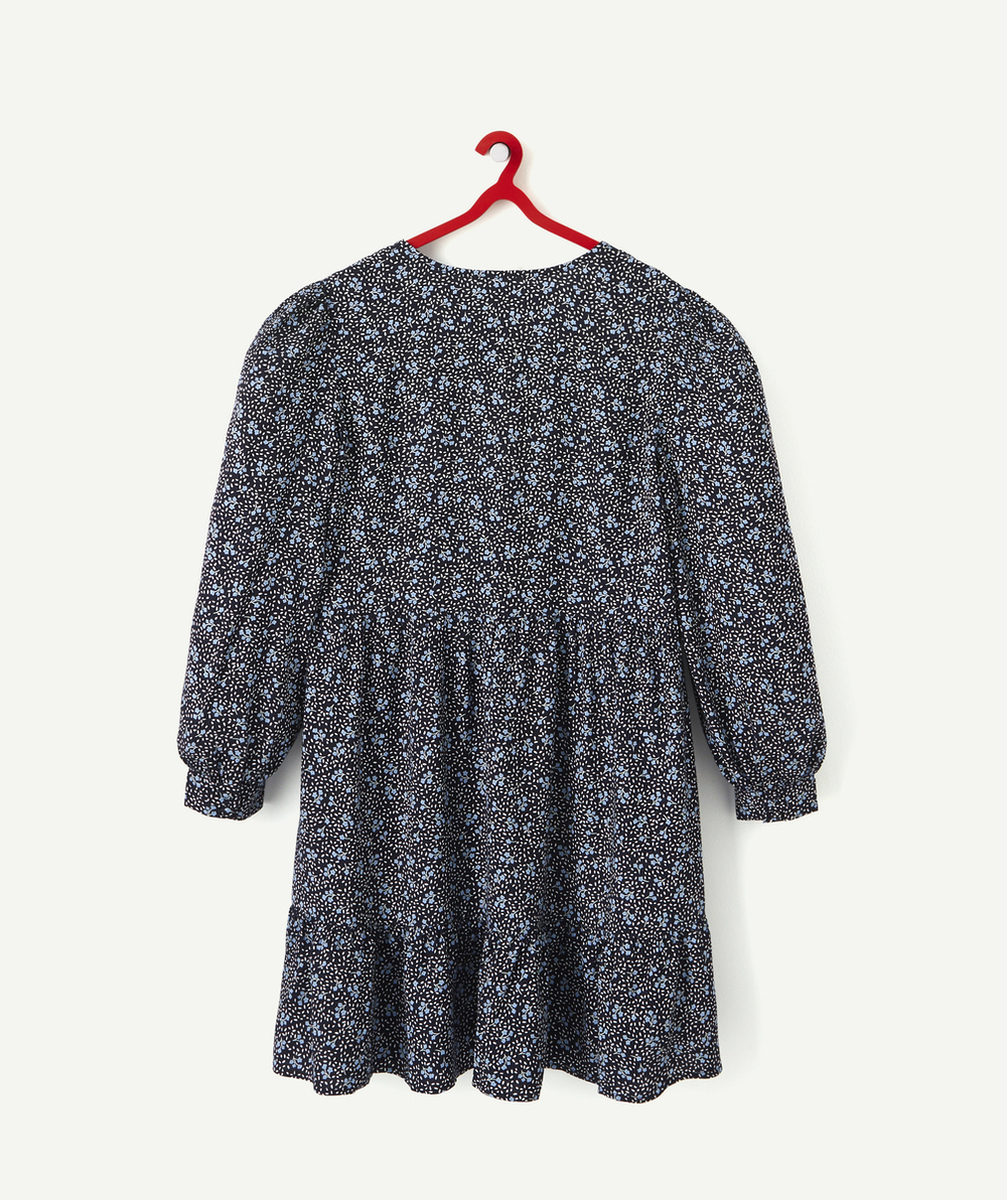 LA ROBE BLEUE FLEURIE EN VISCOSE RESPONSABLE