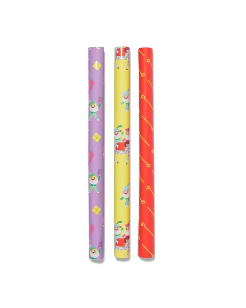 papier d'emballage sint 200x50 - 3 pcs.