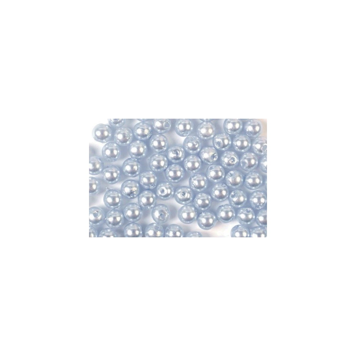 Plastpärlor 8mm 500g, Ljusblå
