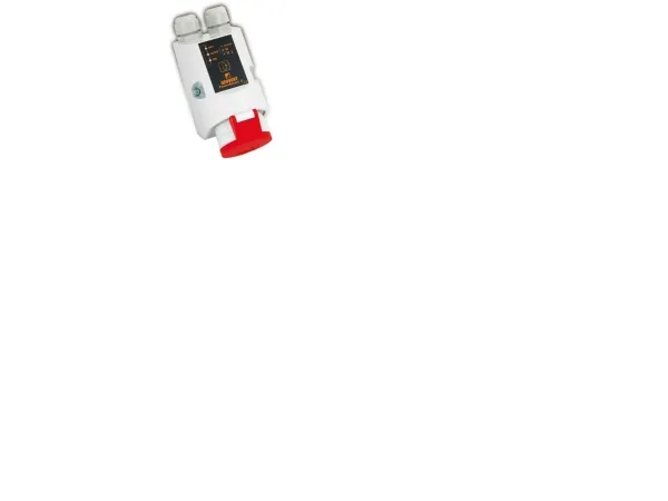 GEOVENT PowerSmart II CEE16A svejseautomatik for styring af ventilator motorspjæld med 2 relæudgange og 24V trafo, som forsyner motorspjæld.