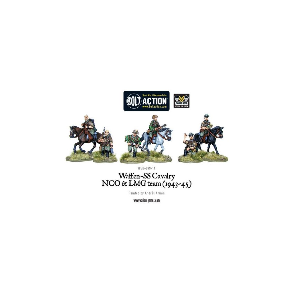 Bolt Action - Waffen SS Cavalry NCO & LMG Team (1942-45)