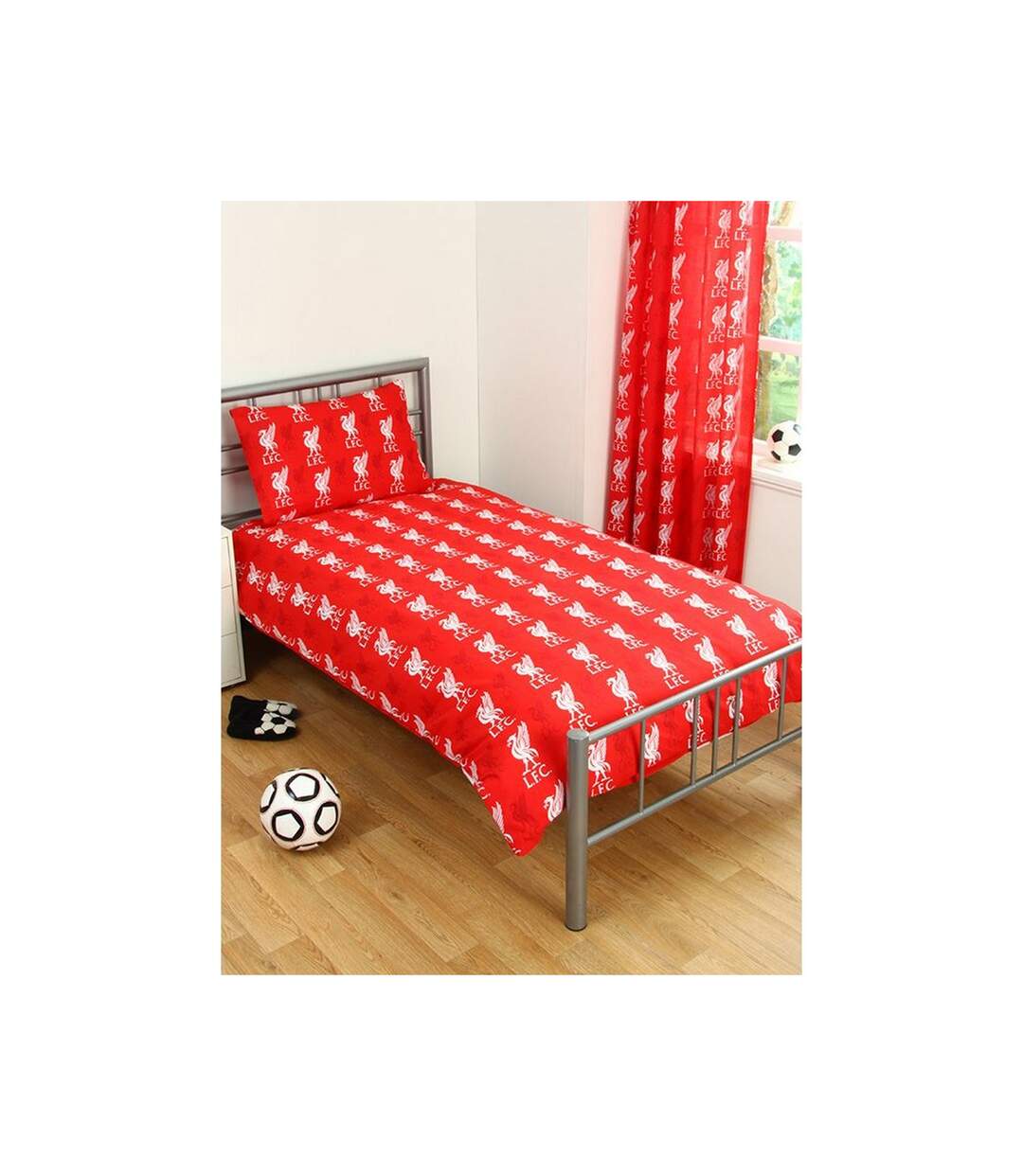 Liverpool FC - Parure de lit (Rouge / Rouge / Blanc / Blanc) - UTAG421