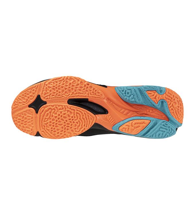 Mizuno Wave Lightning Z8 V1GA2400 Black-Neon-Flame-Peacock-Blue