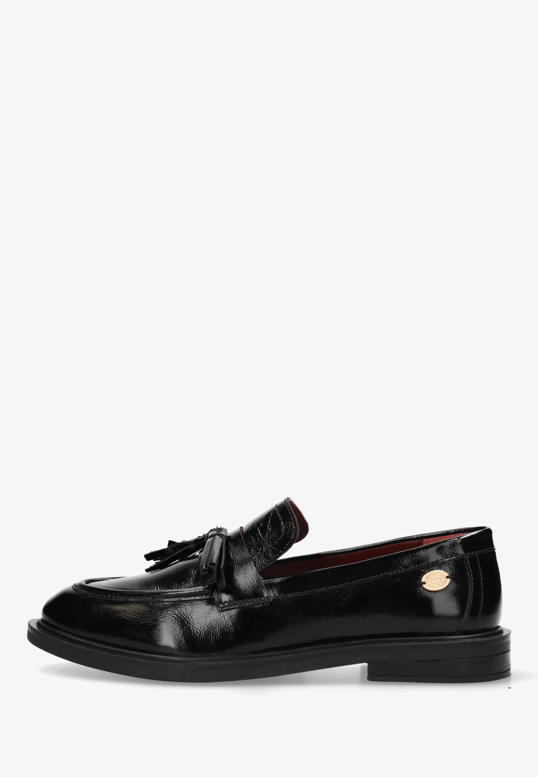 FAIRY MOCCY Loafer Wrinkle Patent Black