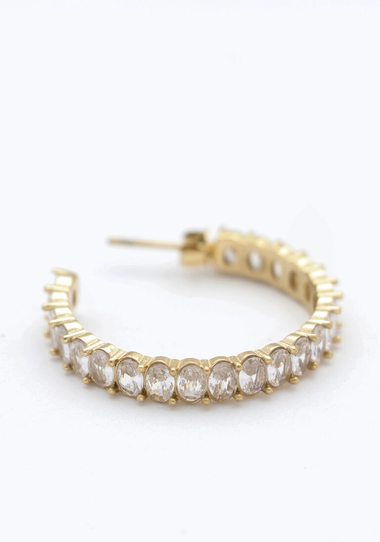 NOTRE-V gouden notre-v oorbellen earring strass