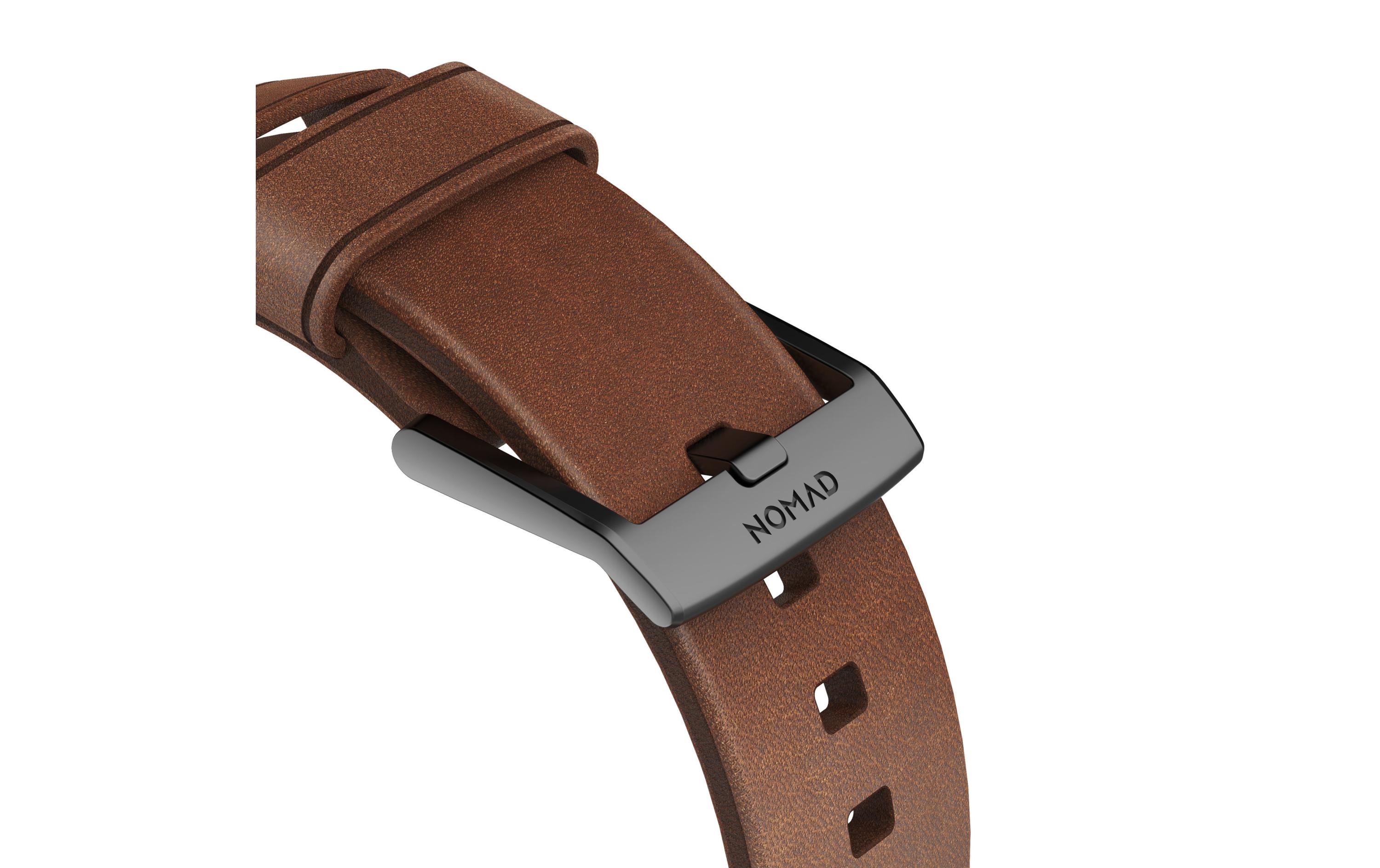Lederarmband Modern Strap Apple Watch Braun/SchwarzPremium-Lederarmband für die Apple Watch